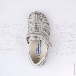 421013-13 Сандалии текстильные для мальчики серый фото №4