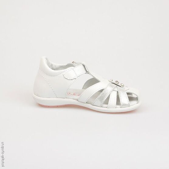 422049-21 Босоножки для девочки белый фото №2