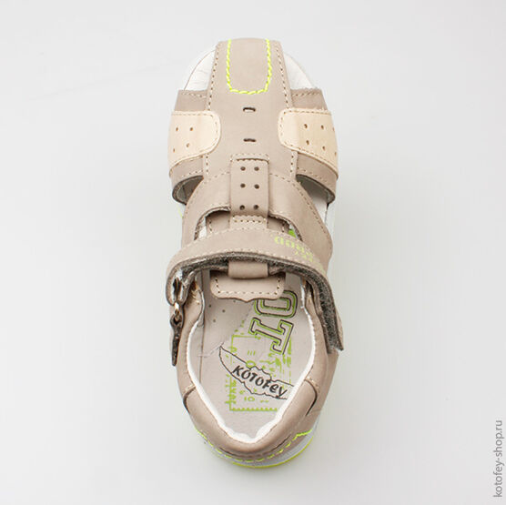 422054-22 Сандалии для мальчики сер-сал фото №4