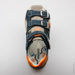 422057-22 Сандалии для мальчики син-сер фото №4