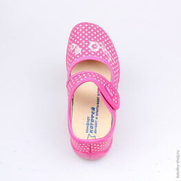 431032-15 Текстильная обувь для девочки фуксия фото №4