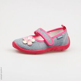 431048-12 Текстильная обувь для девочки голубой