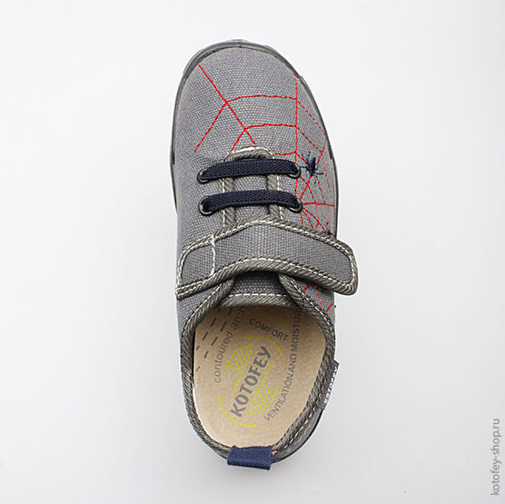 431054-16 Текстильная обувь для мальчики серый фото №4