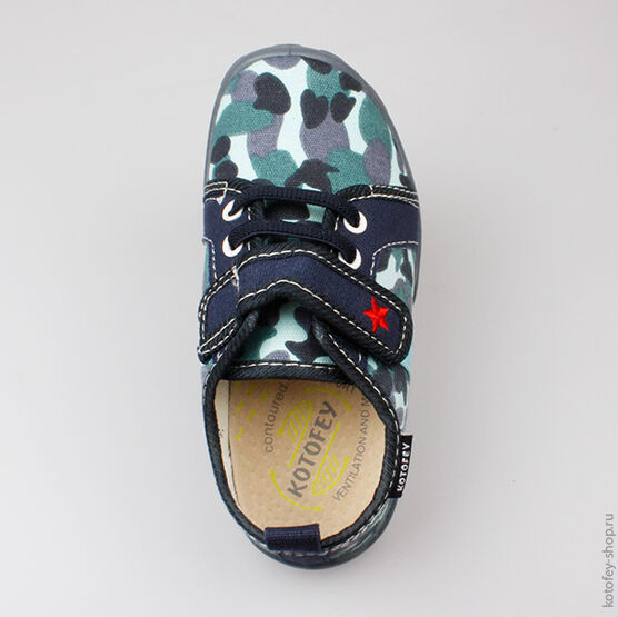 431055-11 Текстильная обувь для мальчики светло-синий фото №4