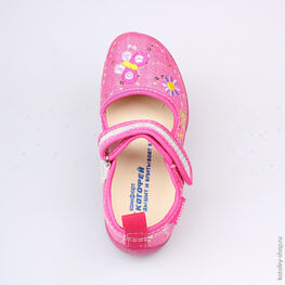 431064-13 Текстильная обувь для девочки фуксия фото №4