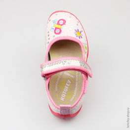 431064-14 Текстильная обувь для девочки розовый фото №4