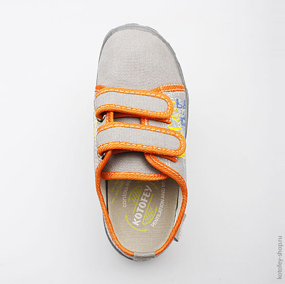 431072-11 Текстильная обувь для мальчики серый фото №4