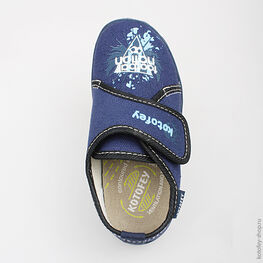 431073-13 Текстильная обувь для мальчики светло-синий фото №4