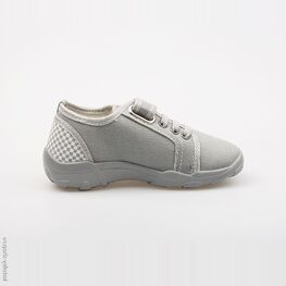 431079-12 Текстильная обувь для мальчики сер-сал фото №2