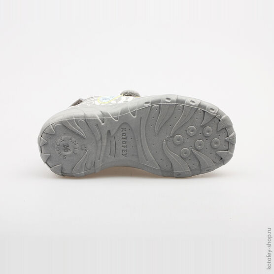 431079-12 Текстильная обувь для мальчики сер-сал фото №3
