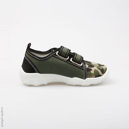 431080-11 Текстильная обувь для мальчики оли-зел фото №2