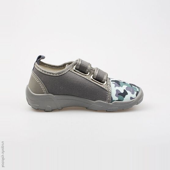 431080-12 Текстильная обувь для мальчики син-сер фото №2