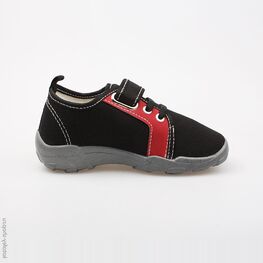 431082-11 Текстильная обувь для мальчики черно-красный фото №2