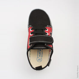 431082-11 Текстильная обувь для мальчики черно-красный фото №4