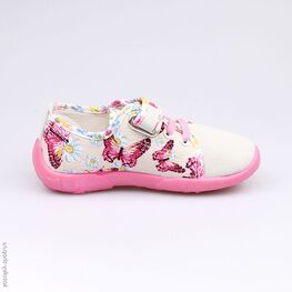 431083-11 Текстильная обувь для девочки сер-фук фото №2