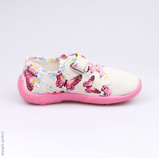 431083-11 Текстильная обувь для девочки сер-фук фото №2