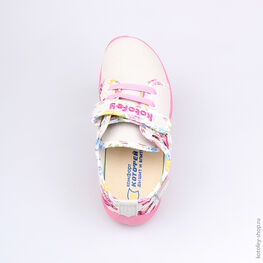 431083-11 Текстильная обувь для девочки сер-фук фото №4