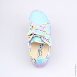 431083-12 Текстильная обувь для девочки гол-сир фото №4