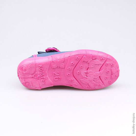 431084-11 Текстильная обувь для девочки син-фук фото №3