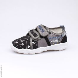 431100-11 Текстильная обувь для мальчики чер-сер