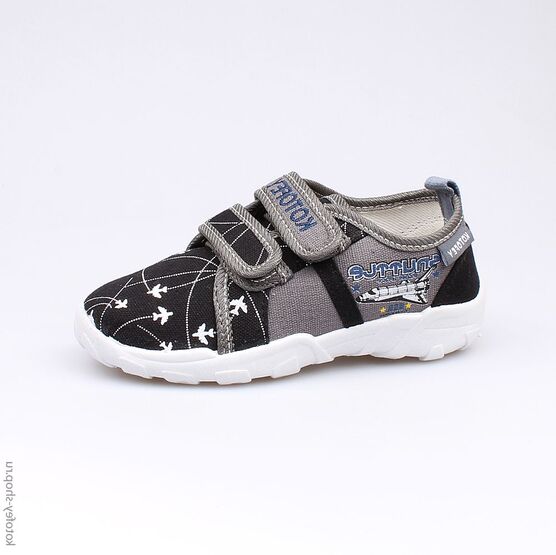 431100-11 Текстильная обувь для мальчики чер-сер