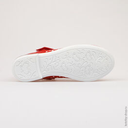 432100-21 Туфли для девочки красный фото №3