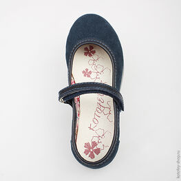 432107-73 Туфли для девочки светло-синий фото №4