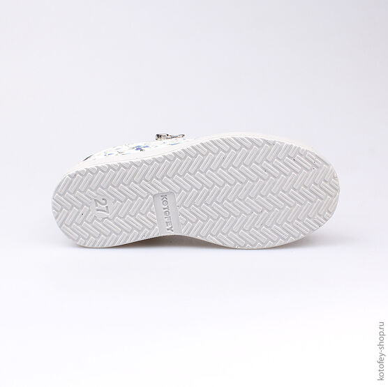 432125-24 Полуботинки для девочки син-бел фото №3