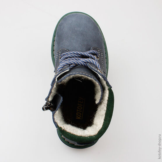 452046-33 Ботинки для мальчики светло-синий фото №4