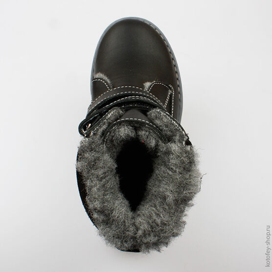 452070-42 Сапожки для мальчики черный фото №4