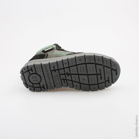 452080-23 Ботинки для мальчики чер-зел фото №3