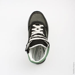 452080-23 Ботинки для мальчики чер-зел фото №4