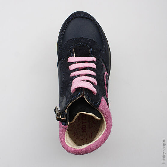 452081-21 Ботинки для девочки светло-синий фото №4