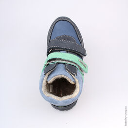 452086-32 Ботинки для мальчики светло-синий фото №4