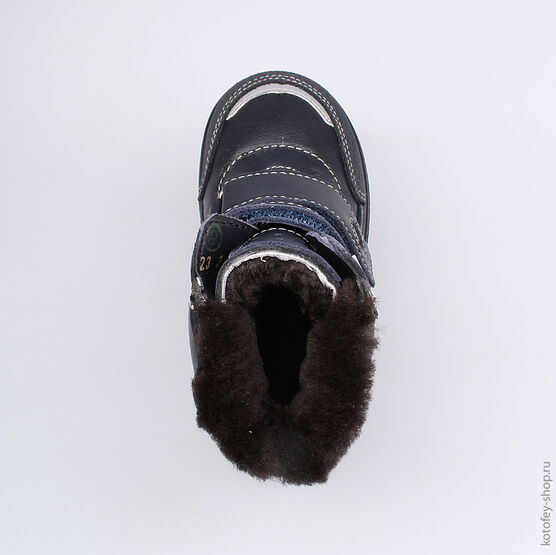 452087-52 Сапожки для мальчики светло-синий фото №4