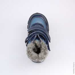 452088-41 Сапожки для мальчики светло-синий фото №4