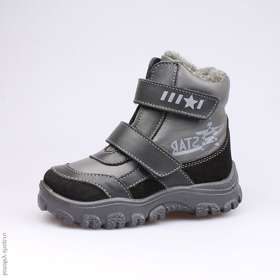452088-42 Сапожки для мальчики серый