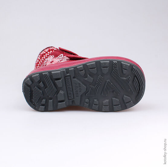 452090-41 Сапожки для девочки бордовый фото №3