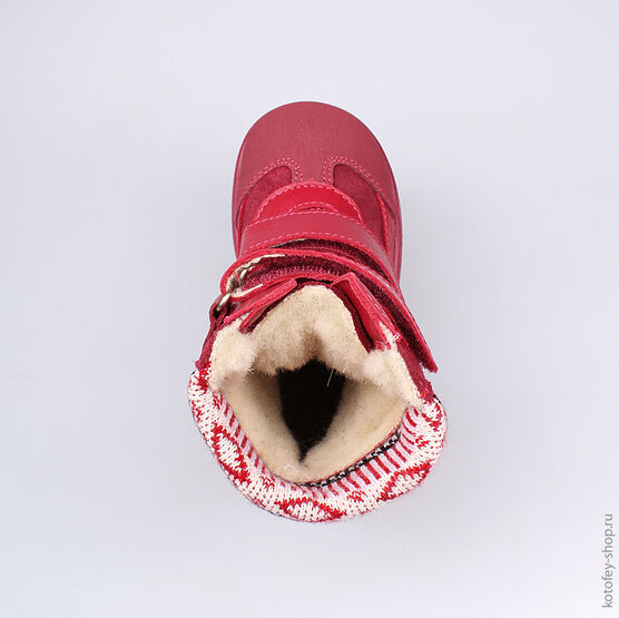 452090-41 Сапожки для девочки бордовый фото №4