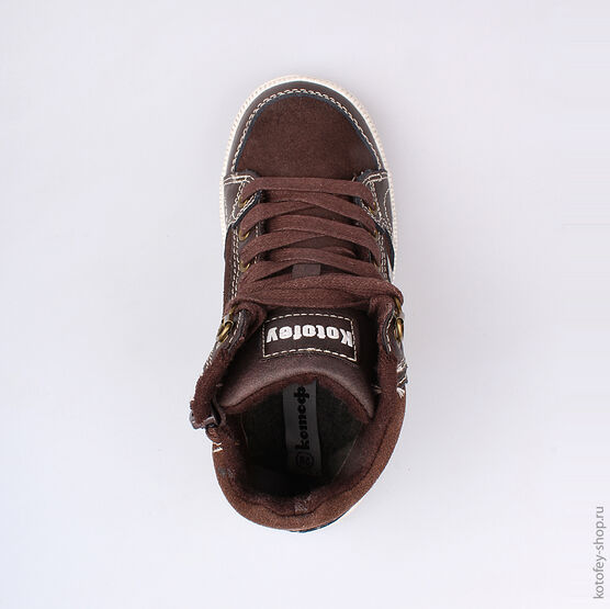 454019-32 Ботинки для мальчики коричневый фото №4