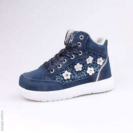 454021-31 Ботинки для девочки светло-синий