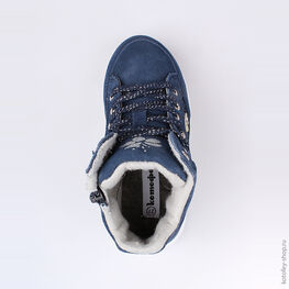 454021-31 Ботинки для девочки светло-синий фото №4