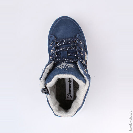 454021-31 Ботинки для девочки светло-синий фото №4