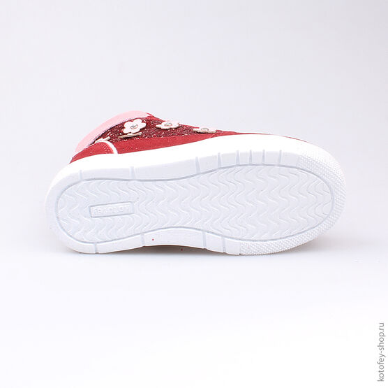 454021-32 Ботинки для девочки бордовый фото №3