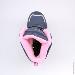 454940-43 Мембранные ботинки для девочки син-роз фото №4