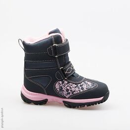 454942-42 Мембранные ботинки для девочки син-роз фото №2
