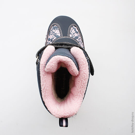 454942-42 Мембранные ботинки для девочки син-роз фото №4