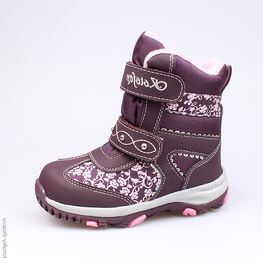 454942-43 Мембранные ботинки для девочки бор-роз