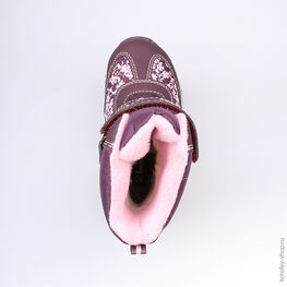 454942-43 Мембранные ботинки для девочки бор-роз фото №4