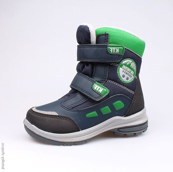 454946-41 Мембранные ботинки для мальчики син-зел